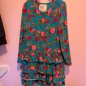 Floral long sleeve dress